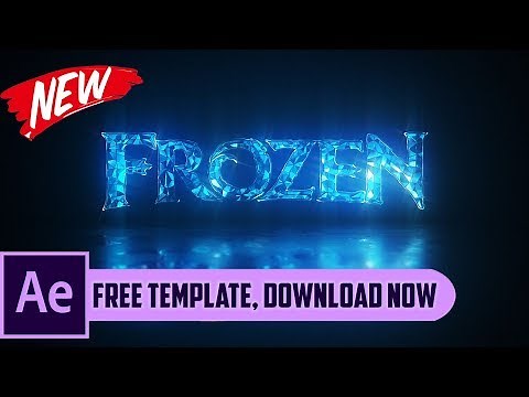 Crystal Text & Logo Intro: Free After Effects Template - Logo & Text Animation - Free Template