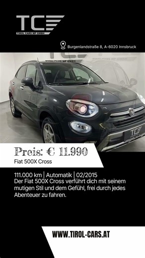 🚗✨ Entdecke den perfekten Begleiter für Abenteuer und Stadt! Der Fiat 500X 2,0 Multi-Jet II 14