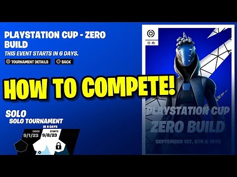 How to Compete in New PLAYSTATION CUPS in Fortnite 2023! (PS Cup)