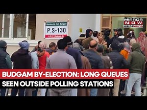 Budgam By-Assembly Election: Long Queues Seen Outside Polling Station In Jammu & Kashmir | Watch