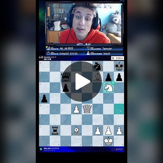 Brilliant Knight Sacrifice ‼️ #foryou #fyp #chesstok #chess #viral #chesscom #rare #rareaesthetic #funnyvideos