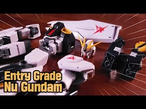 Easy to Build, But Excellent Shape - Entry Grade Nu Gundam ASMR Speed Build Up (RX-93)