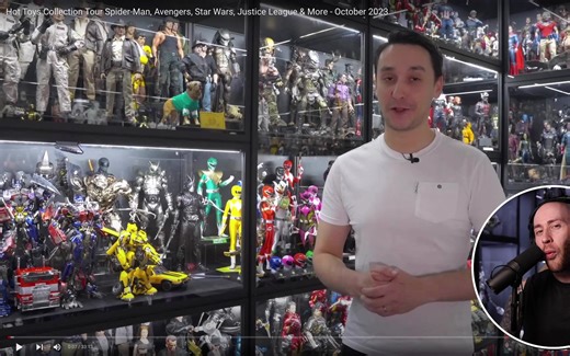 Hot Toys Collection Room Tour 2023 REACTION - Justin's Collection模块化展示柜手办柜
