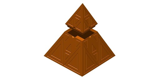 STL File Pyramid Box Model, 3D Prints Storage Box Office Decor Digital Download - Etsy