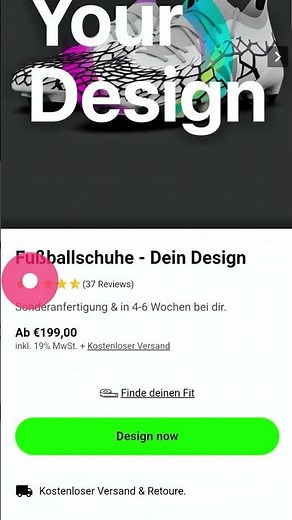 Designe deinen Fußballschuh bei IMOTANA Tutorial /Passgenauer Schuh