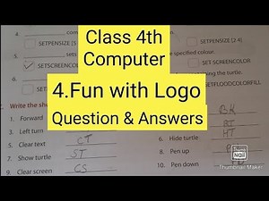 CBSE // Computer || 4. Fun with Logo || Question and Answers