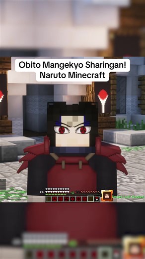 Obitos’s mangekyo sharingan showcase for our Naruto Minecraft smp! #naruto #sharingan #obito #roblox #minecraft