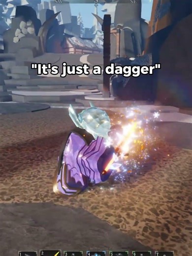 dagger is kinda OP with a correct runes and ores #roblox #theforge