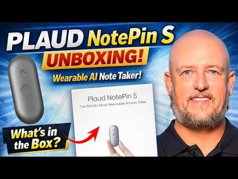 PLAUD NotePin S Unboxing — Wearable AI Note Taker + What’s in the Box