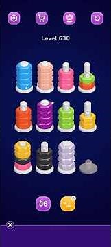 Nut Sort Level 630 Walkthrough | Nuts — Color Sort 630 solution