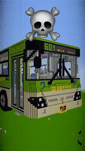 BUS House Build Battle In Minecraft - NOOB VS PRO CHALLENGE - Maizen Mizen Mazien Parody