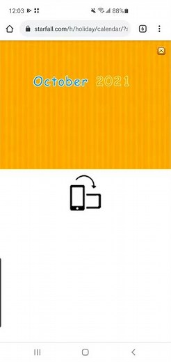 Starfall.com Calendar 10/31/21