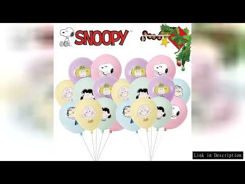 Snoopy Charlie Brown Latex Balloon Cute Animation 12 Inch Children's Toys Balloon Christmas Birthday