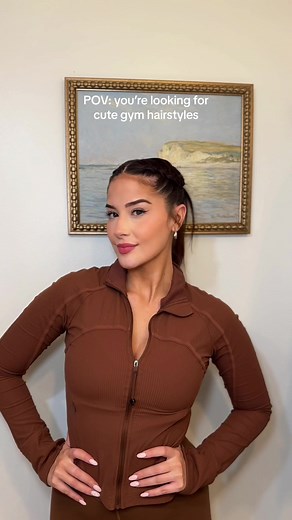 Easy Gym Hairstyle Tutorial: French Braid Ponytail