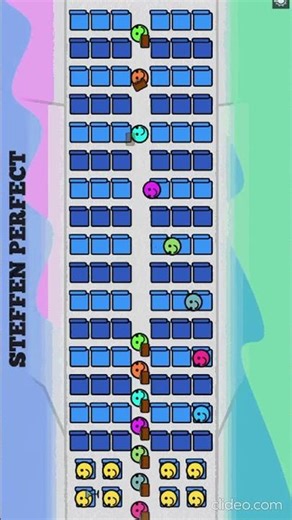 Airline Boarding is a Chaos ✈️😱 #AirplaneBoarding #MathHacks #Airlines #Optimization #Efficiency