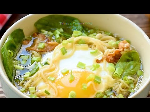 How to Make Bacon And Egg Ramen Noodles Recipe | Bacon Egg Ramen Noodles | Ramen noodles recipe