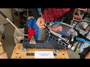 Stringway ストリングウェイMS140LS JET Racket Stringing Tutorial English Narration最高のガット張り方を英語で説明いたします。