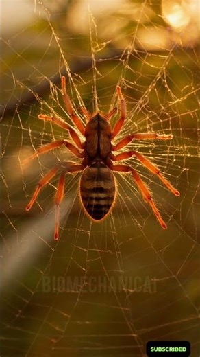This Spider Web Can Stop a Bullet... 🕷️ #biomechanicai #nature #sciencefacts #howitworks #viral