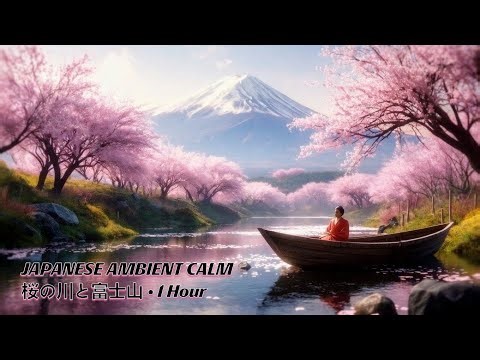 Japanese Ambient Calm Music – 桜の川と富士山 | Sakura River & Mount Fuji | Zen Relaxation