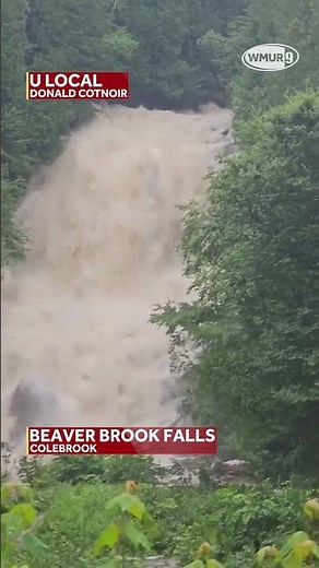 Beaver Brook Falls in Colebrook rages after Beryl's remnants brings flooding rains