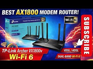 TP-Link Archer VX1800V Dual-Band Wi-Fi 6 VDSL/ADSL Modem Router