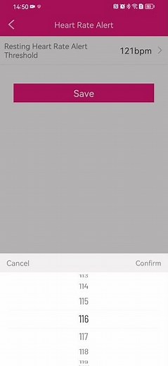 How to set heart rate blood oxygen alarm in H Band APP #smartwatch #2023 #review #hband#bearscome