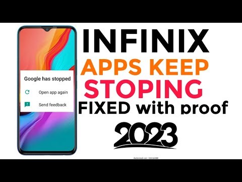 Infinix apps has stoped working | Infinix apps not working | Infinix apps crash problem fixed