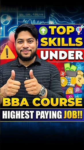 Top Skills to Learn in BBA 💼 Highest Paying Jobs!💯#shorts #bba