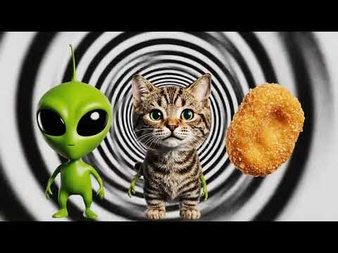 Alien & Nugget Head Bop Loop 👽🍗 #shorts #aliendance #funny