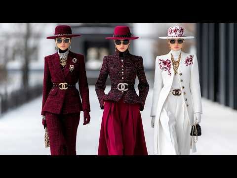 Burgundy & Ivory Timeless Elegance Chanel Fall/Winter 2026/27 Runway for Sophisticated Women Over 40
