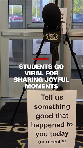 371K views · 6K reactions | In Monroe, Ohio, an administrator put a hot mic in their school hallway, along with a sign that read: "Tell us something good that happened today." The answers, especially those given by the older kids, were a surprise to everyone, and the video that came from it all went viral on social media. | CNN | Facebook