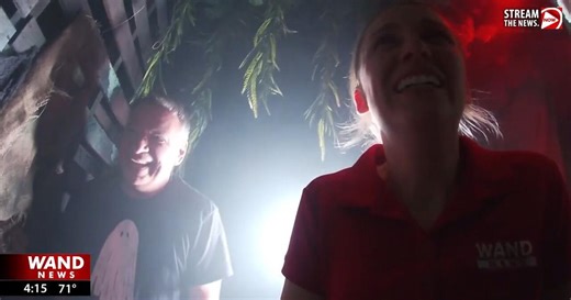 Caryn, Ben and Jim get terrified in Decatur haunted house
