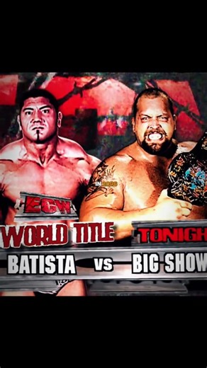 The INFAMOUS BATISTA vs BIG SHOW match from WWE ECW (2006)