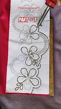 How to make Pattern For Velvet Cutwork Embroidery #ytshorts #ytviral#diy#fashion#embroidery #cutwork