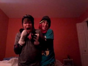 Bedroom wrestling round #1