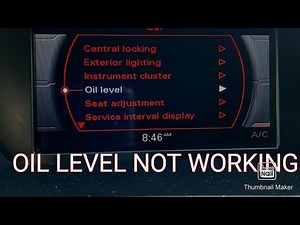 The reason why the oil level is not read correctly on an Audi Q5. - Audi Q5 (MK 2, 80A)