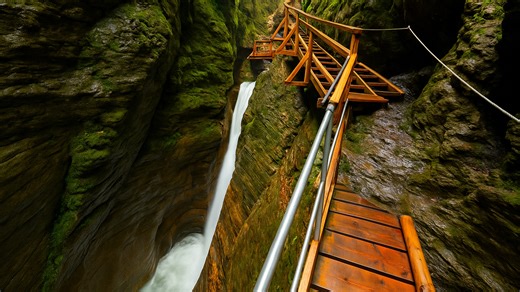 Raggaschlucht scenic gorge trail Hohe Tauern (4K)