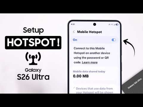 Samsung S26 Ultra: How to Set Up & Use Mobile Hotspot!