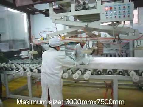 Laminated glass production