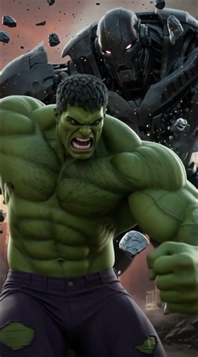 Hulk vs Robots: Battle for the City #hulk #avengers #viral