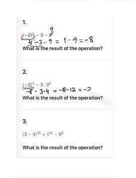 Exponential Expressions Q1 - Q3 