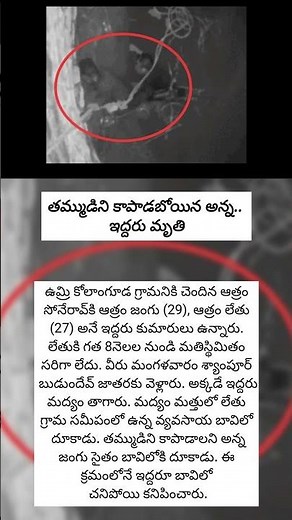తమ్ముడిని కాపాడబోయిన అన్న..