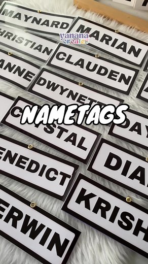 17 nametags for students :) #fypシ #nametag #homebasedbusiness #bundletemplates #printingbusinessph #rushidtemplate
