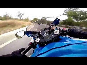 【公道バトル】 200キロ以上で峠を攻めるスズキGSX R1000
