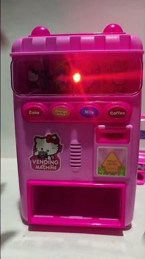 Coca- cola from pink mini vending machine #toys #satisfying #shorts #asmr