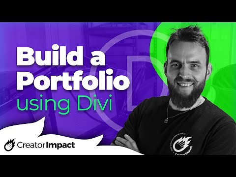 How to use the Divi Portfolio Modules to create a Portfolio Page (Divi Tutorial)