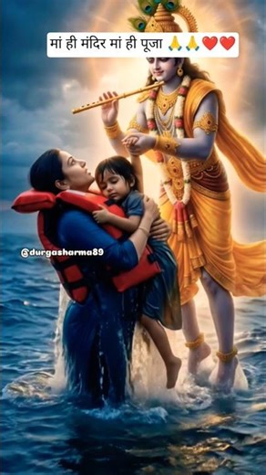 मां ही मंदिर मां ही पूजा 🙏🙏❤❤ #love #krishna #shyam #maastatus #maa #maa