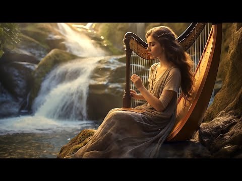 Hermosa Música Relajante De Arpa | Instrumento De Arpa Suave Para Dormir, Meditación Y Spa.
