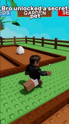 Bro unlocked a secret pet in Grow a Garden! #roblox #growagarden