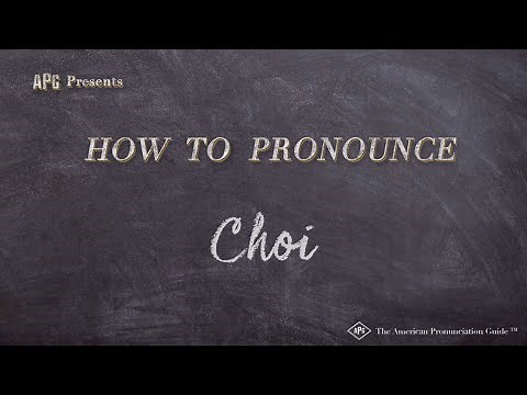 How to Pronounce Choi (Real Life Examples!)